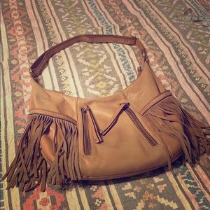 Lucky brand fringe leather purse